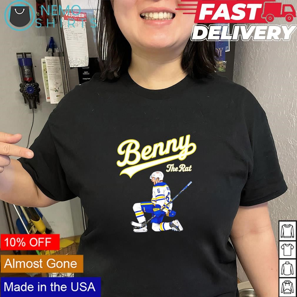Zach Benson Buffalo Sabres Benny the Rat shirt
