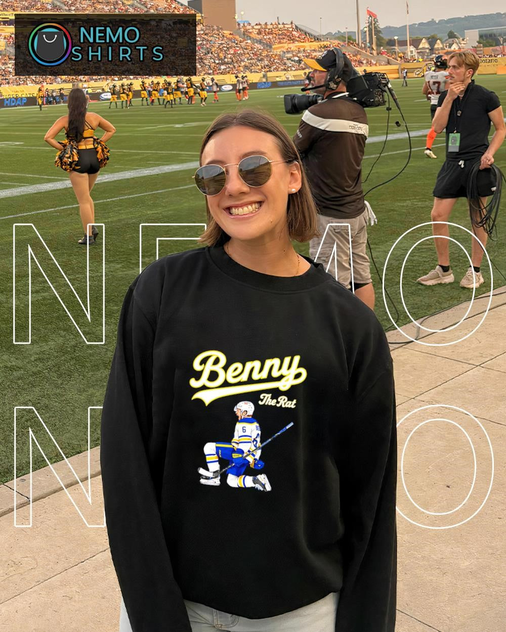 Zach Benson Buffalo Sabres Benny the Rat shirt