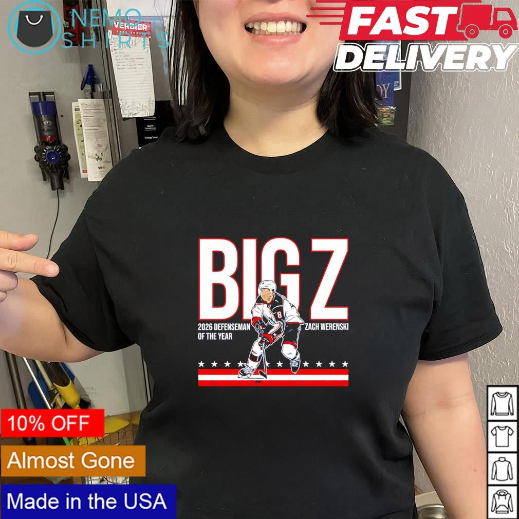 Zach Werenski Big Z 2026 Defenseman of the Year shirt