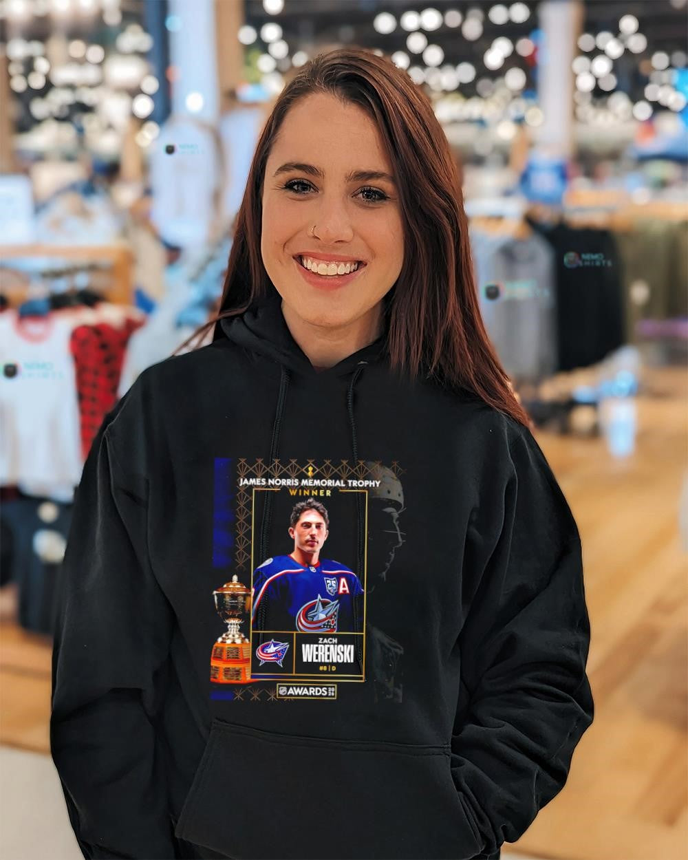 Zach Werenski winner James Norris memorial trophy awards 2026 shirt