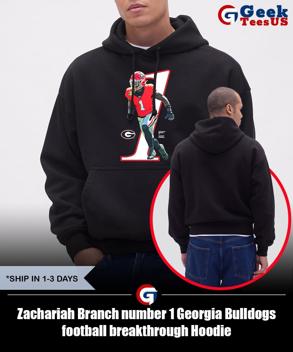Zachariah Branch number 1 Georgia Bulldogs football breakthrough shirt