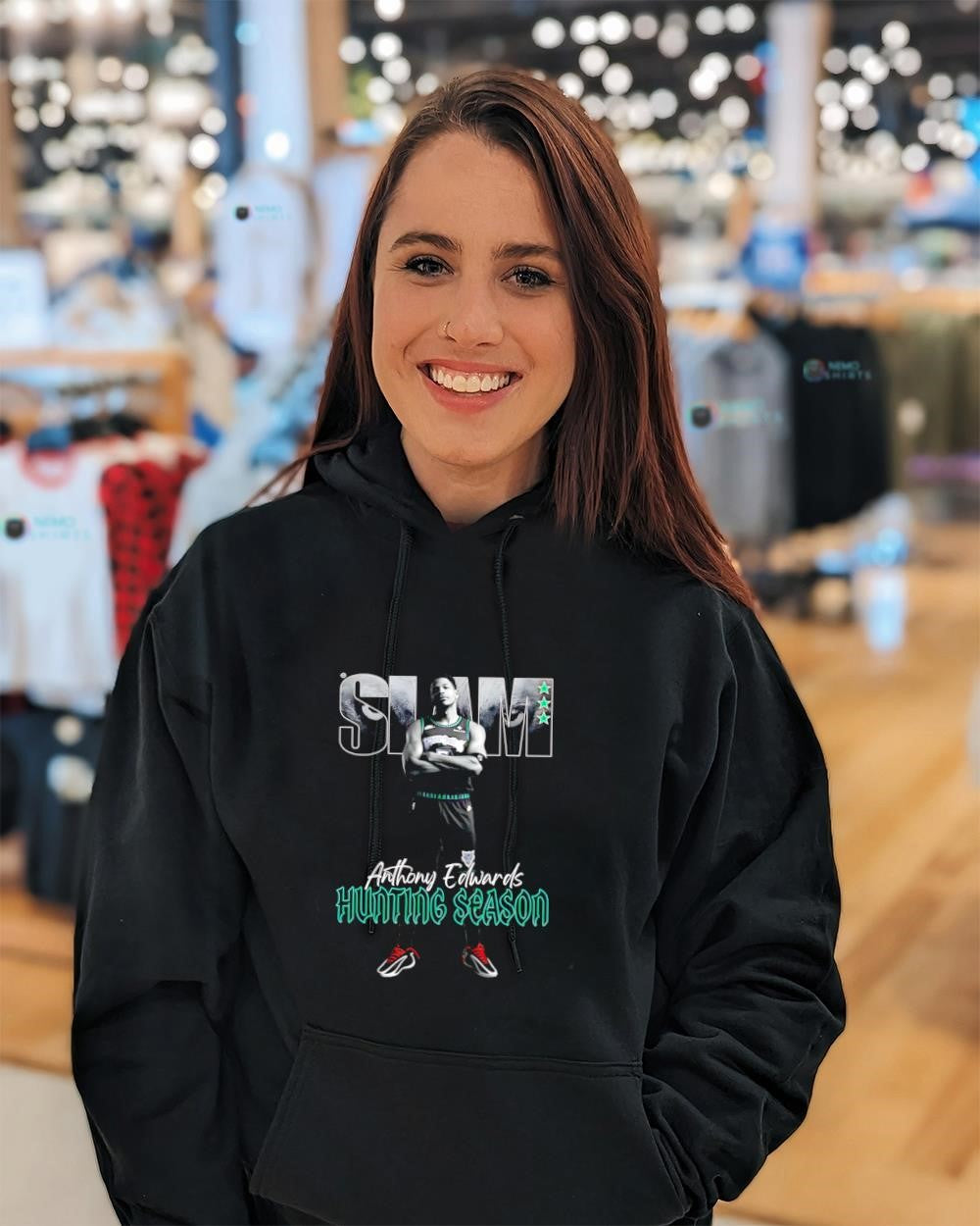 Anthony Edwards Minnesota Timberwolves Hunting Season highlighting shirt