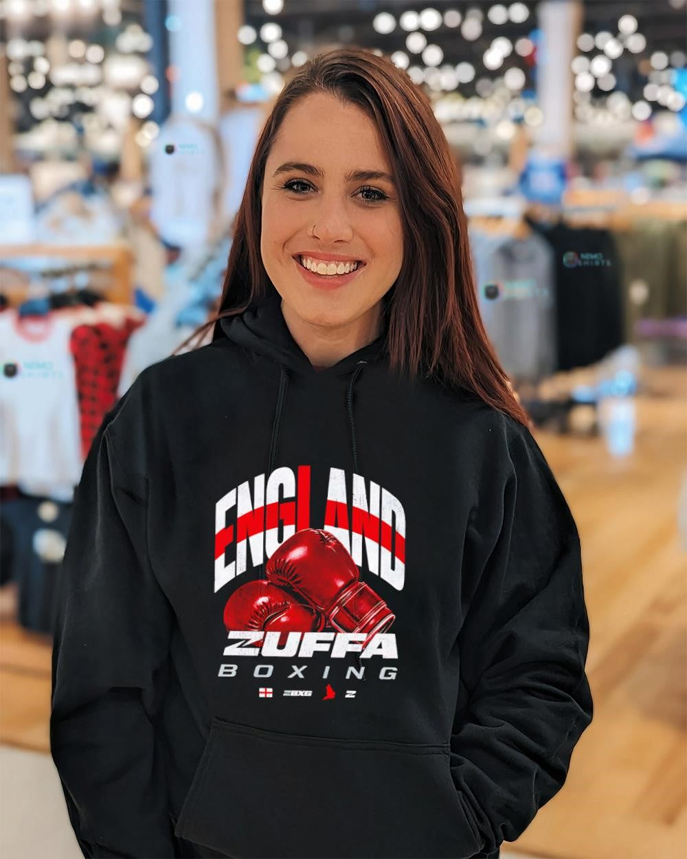 Zuffa Boxing England graphic shirt