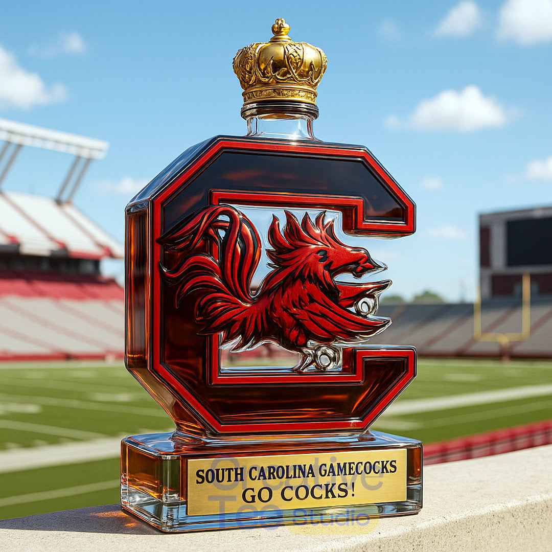South Carolina Gamecocks “Go Cock!” Limited Edition Whiskey Bottle
