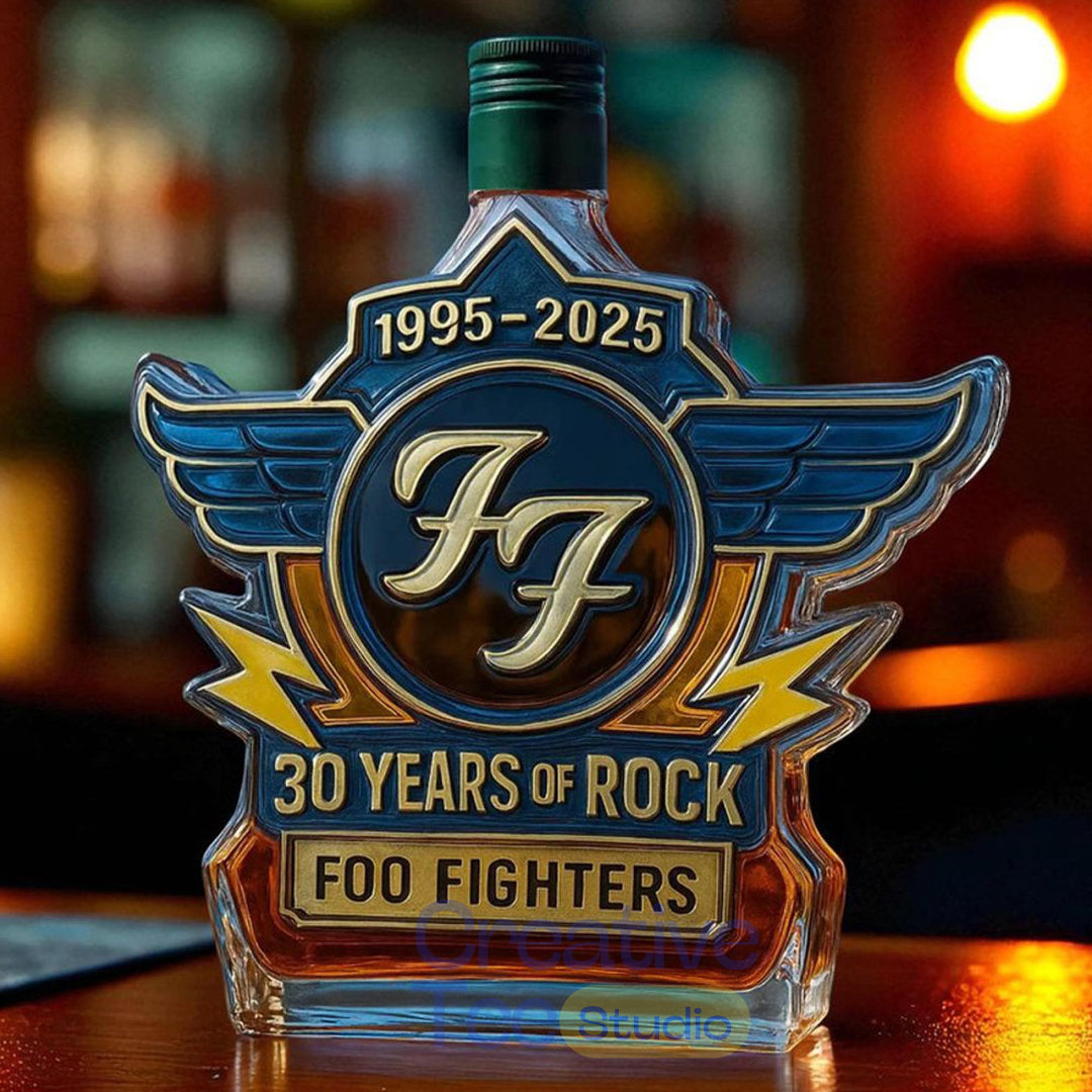 Foo Fighters 30th Anniversary Limited Edition Whiskey Bottle
