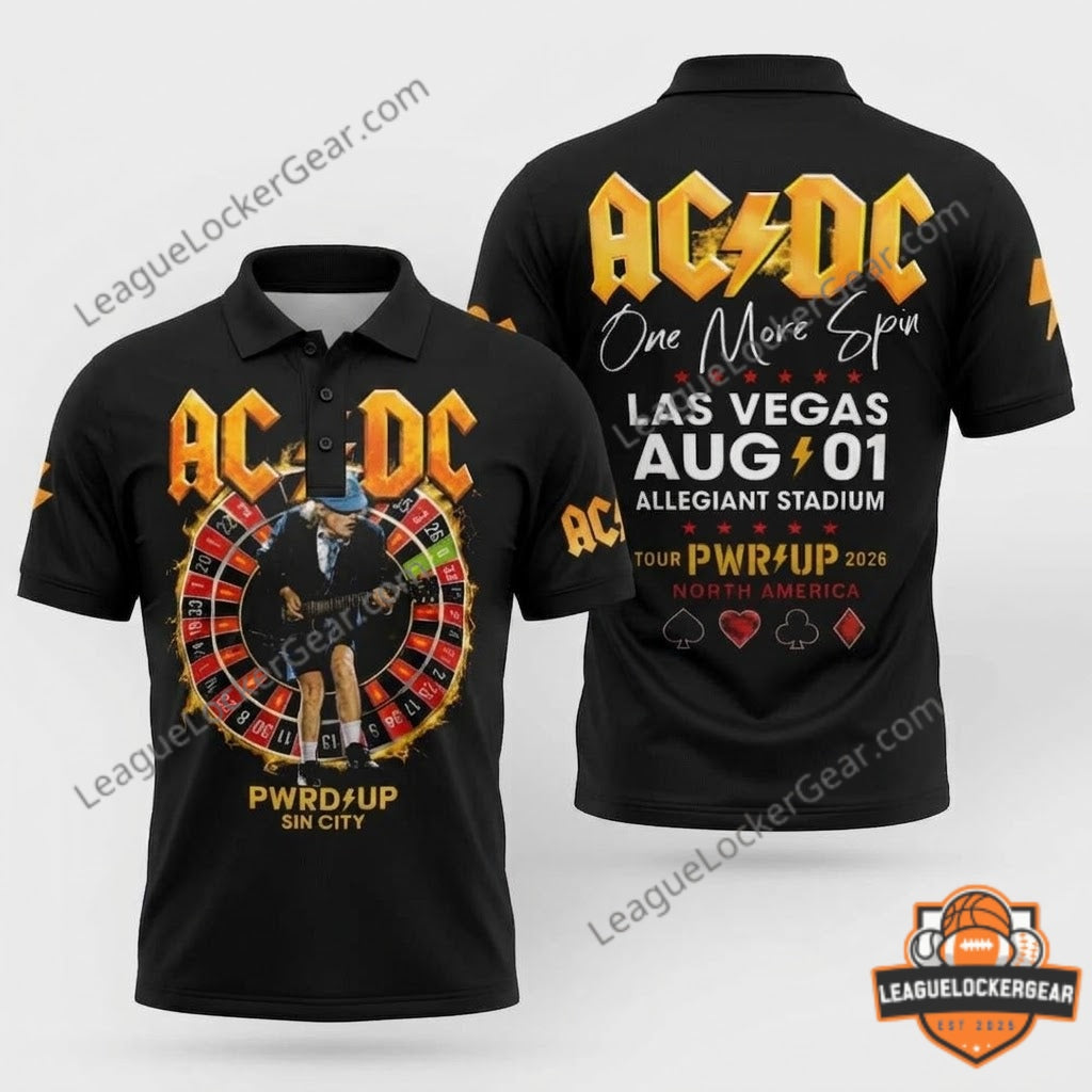 AC/DC PWR UP Tour 2026 Las Vegas One More Spin T-Shirt