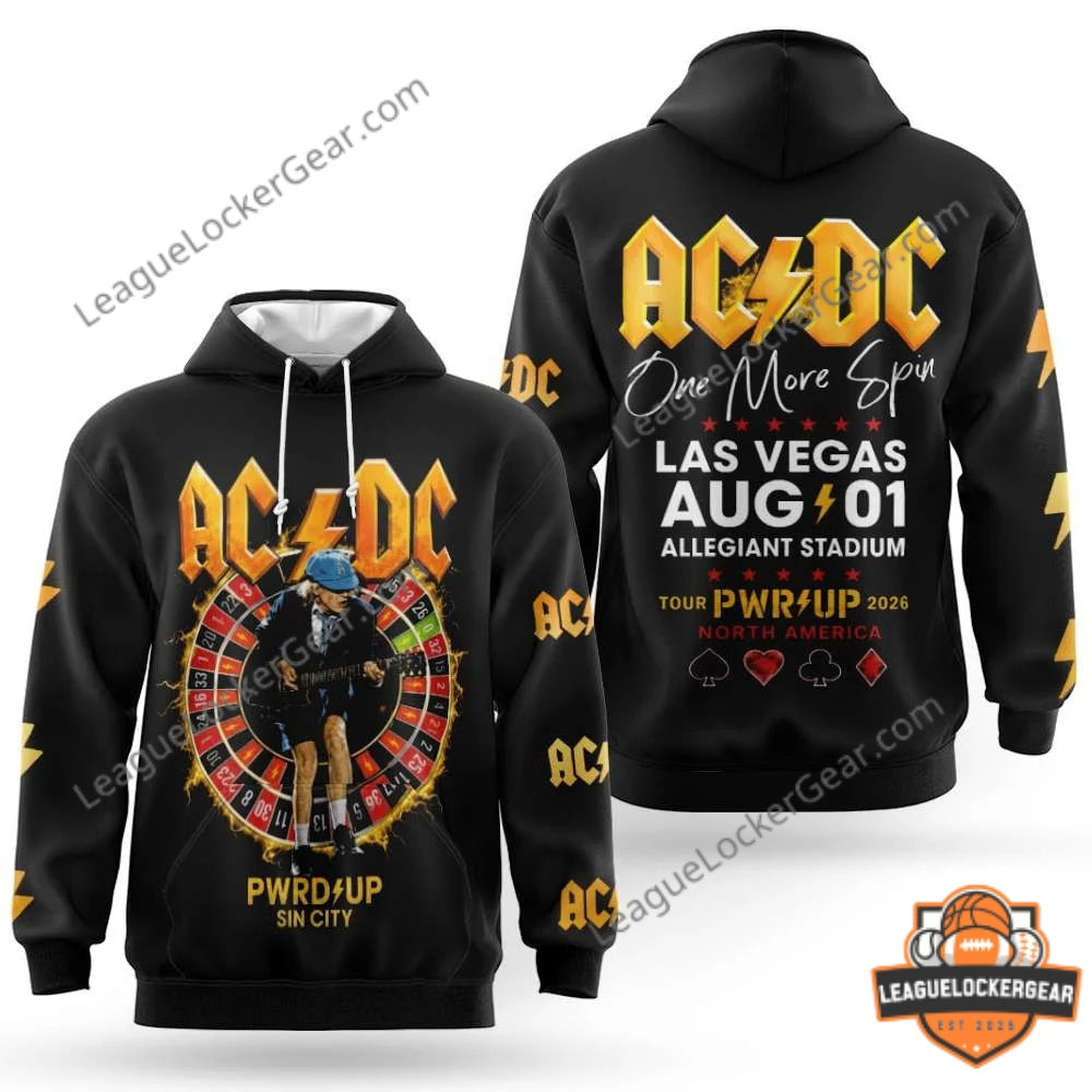AC/DC PWR UP Tour 2026 Las Vegas One More Spin T-Shirt