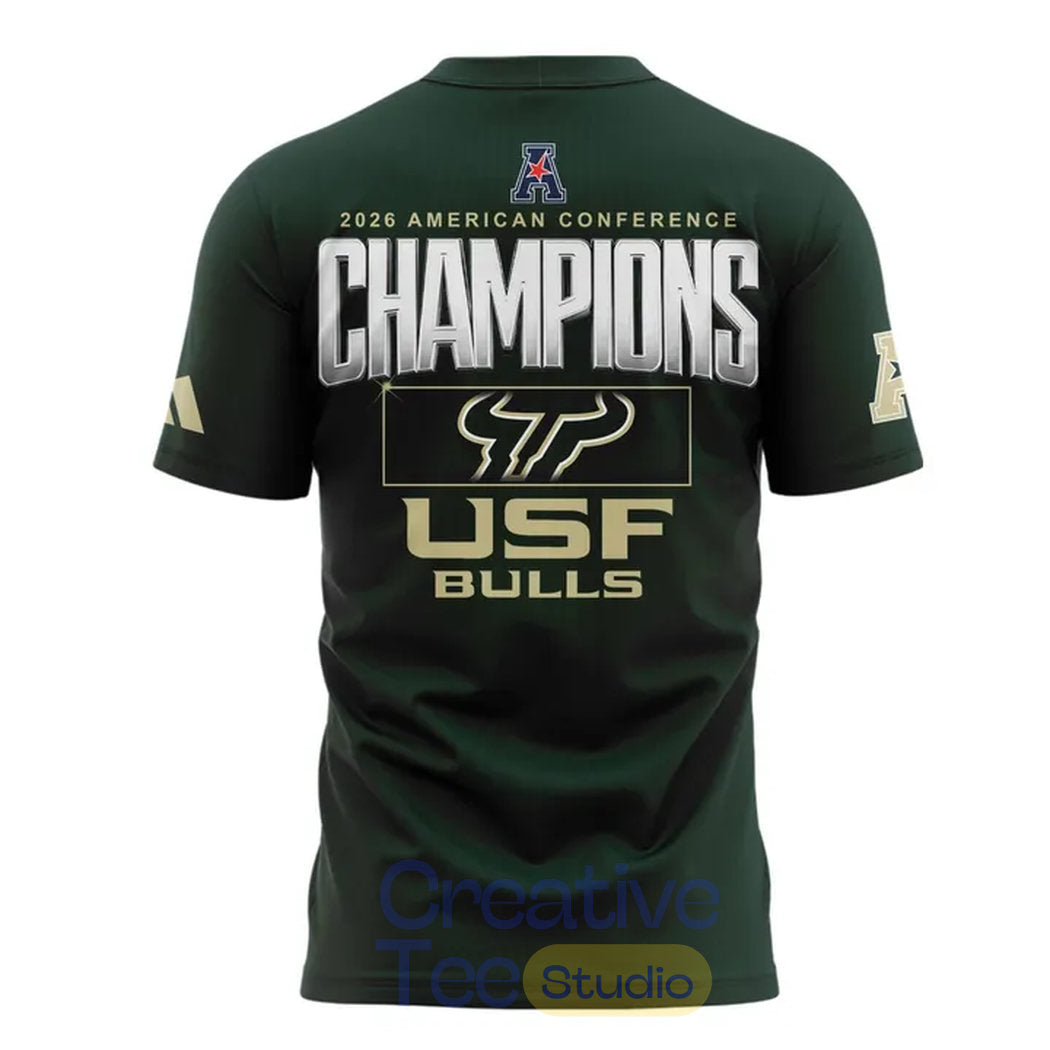 South Florida Bulls 2026 American Conference Men’s Basketball Tournament Champions T-Shirt