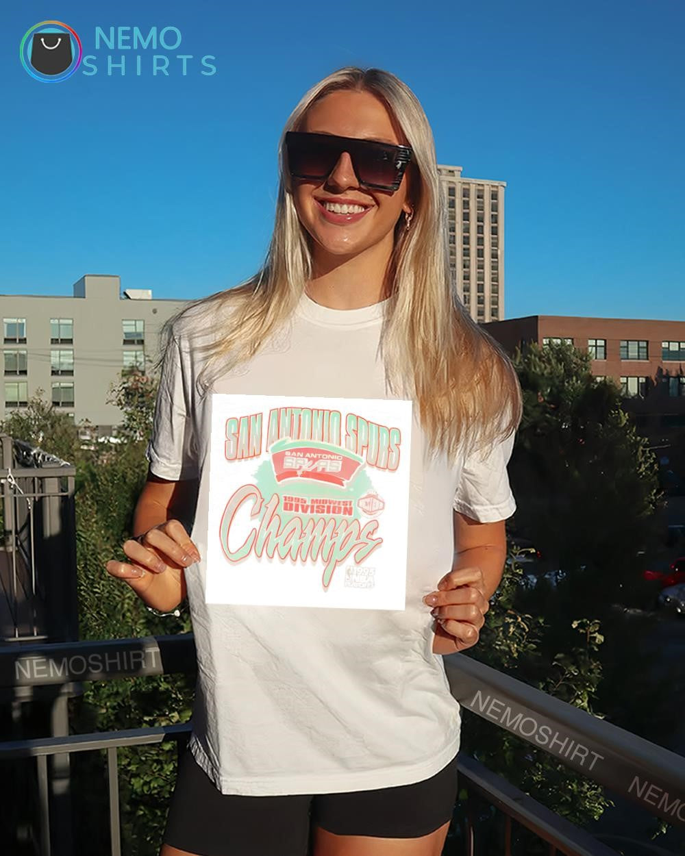 San Antonio Spurs 1995 Midwest Division Champions graphic shirt