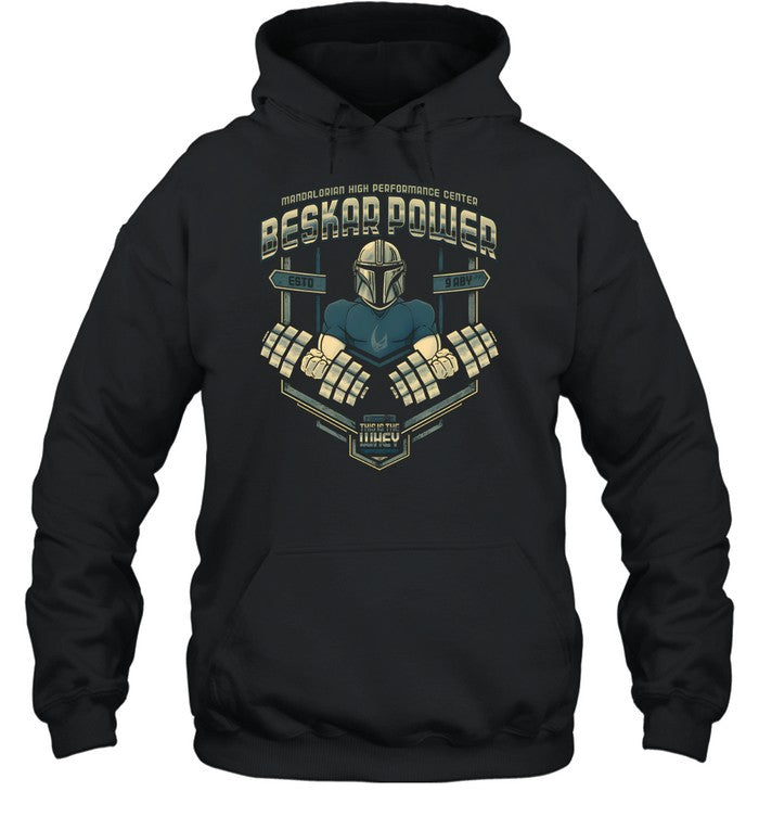 Beskar Power Mandalorian Gym Unisex T-Shirt