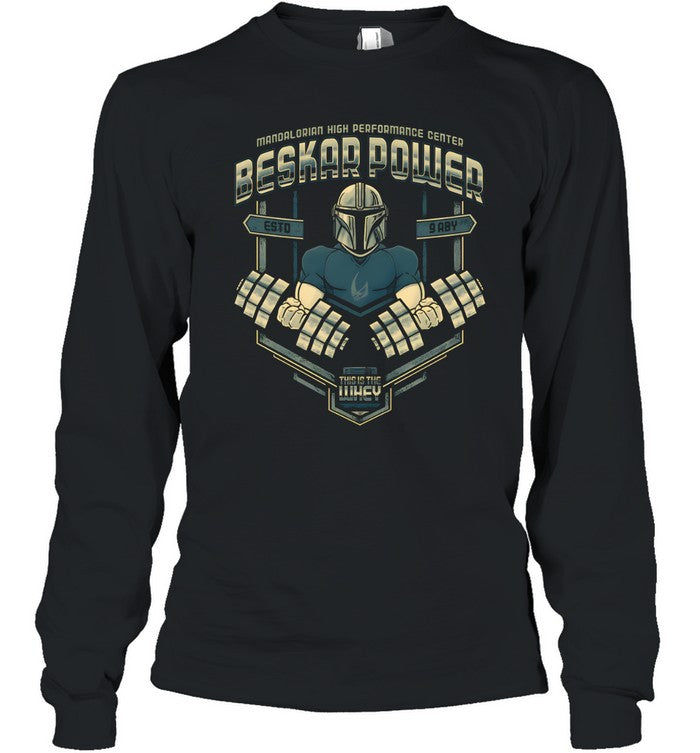 Beskar Power Mandalorian Gym Unisex T-Shirt