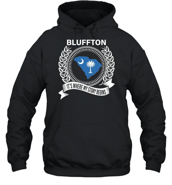 Blluffton it’s where my story begins Unisex T-Shirt