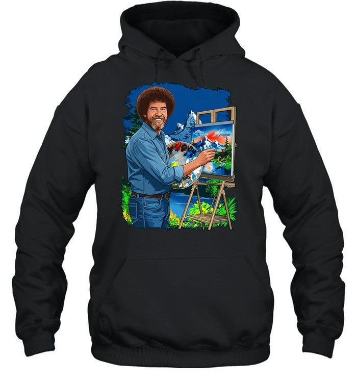 Bob Ross painting landscape painter artist Unisex T-Shirt