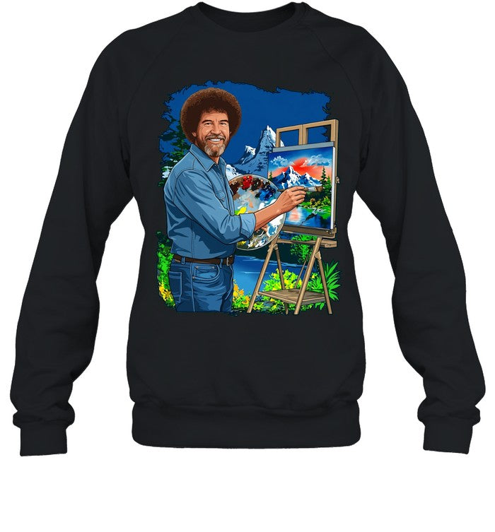 Bob Ross painting landscape painter artist Unisex T-Shirt