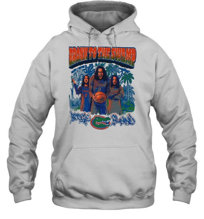 Boogie Fland Florida Gators Bronx To The Swamp Graphic Unisex T-Shirt