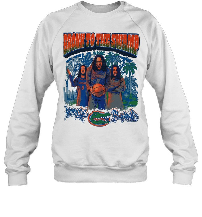 Boogie Fland Florida Gators Bronx To The Swamp Graphic Unisex T-Shirt