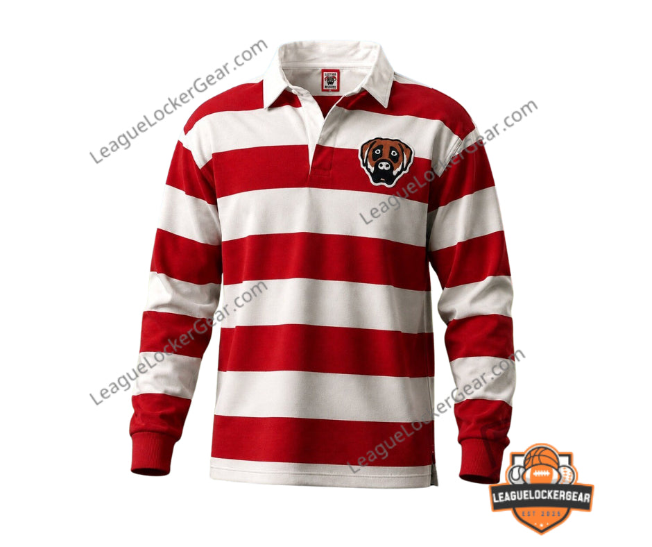 Jadakiss Jay-Z Concert Dog Head Striped Polo Shirt