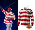 Jadakiss Jay-Z Concert Dog Head Striped Polo Shirt