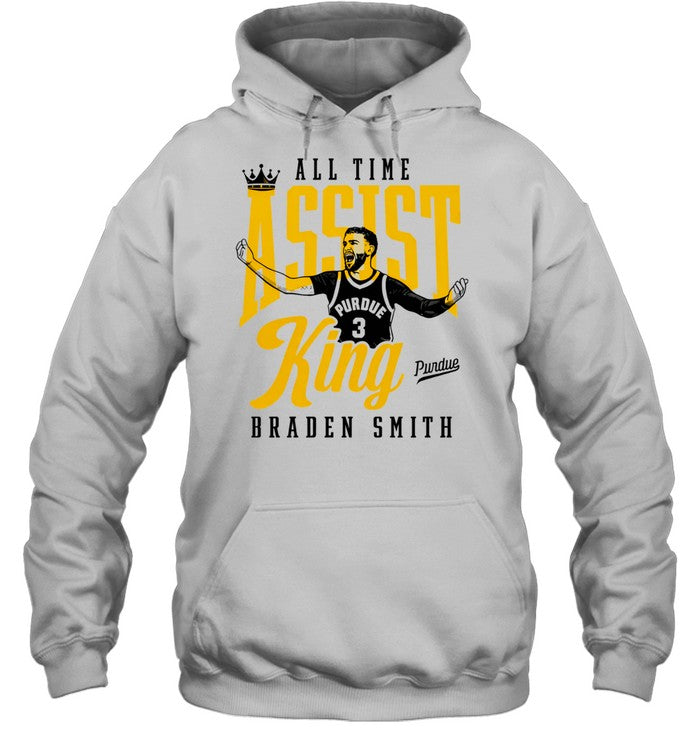 Braden Smith Assist King All Time Purdue Boilermakers Unisex T-Shirt