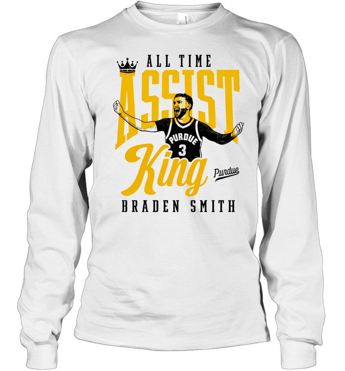 Braden Smith Assist King All Time Purdue Boilermakers Unisex T-Shirt
