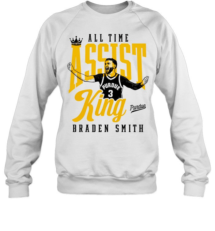 Braden Smith Assist King All Time Purdue Boilermakers Unisex T-Shirt