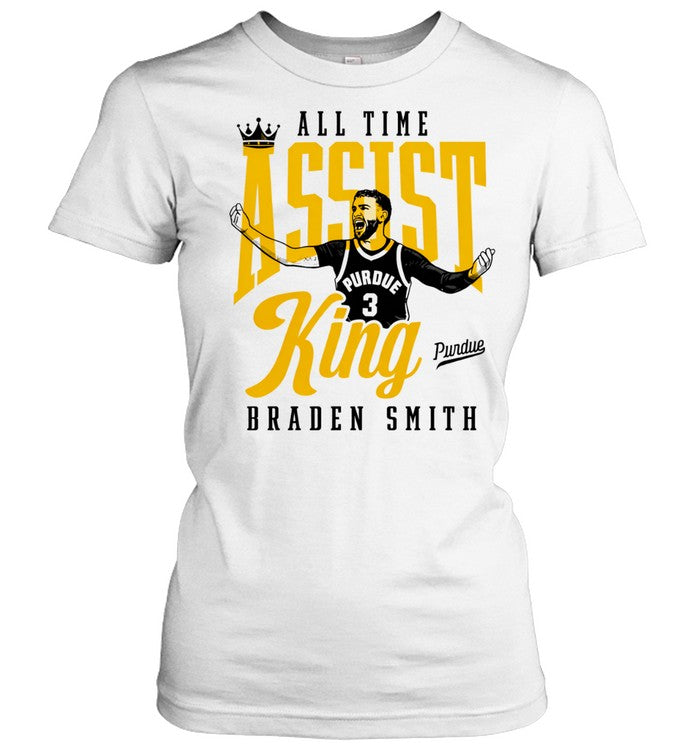 Braden Smith Assist King All Time Purdue Boilermakers Unisex T-Shirt