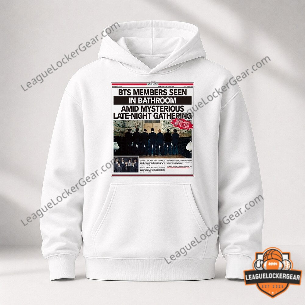 BTS MV Teaser Newspaper Tabloid Bathroom T-Shirt