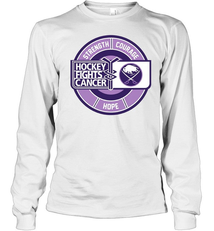 Buffallo Sabres hockey fights cancer strength courage hope Unisex T-Shirt