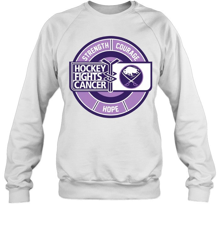 Buffallo Sabres hockey fights cancer strength courage hope Unisex T-Shirt
