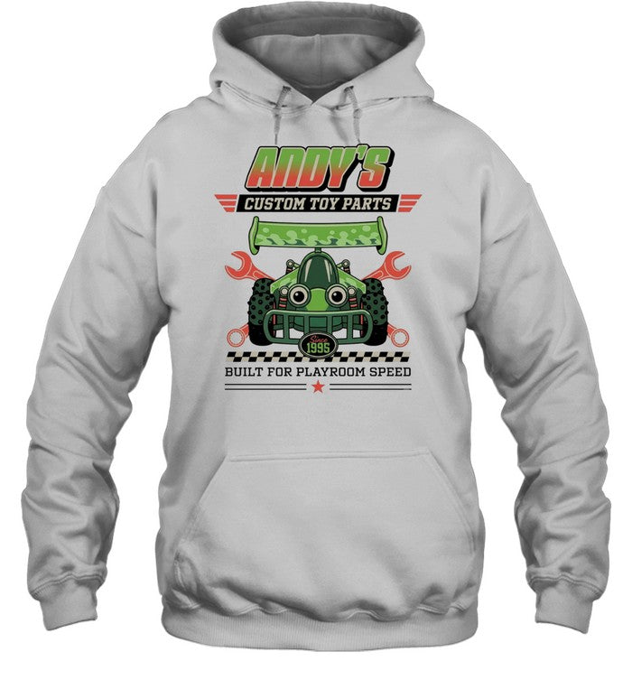 Built for playroom speed Andy’s Custom Toy Parts Unisex T-Shirt