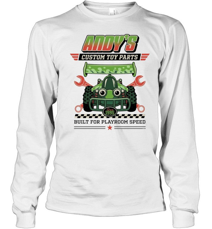 Built for playroom speed Andy’s Custom Toy Parts Unisex T-Shirt