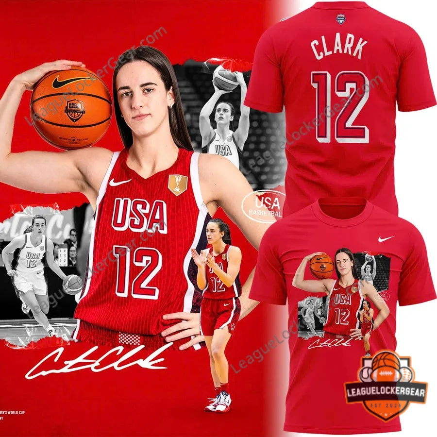 Caitlin Clark USA Basketball Tribute T-Shirt