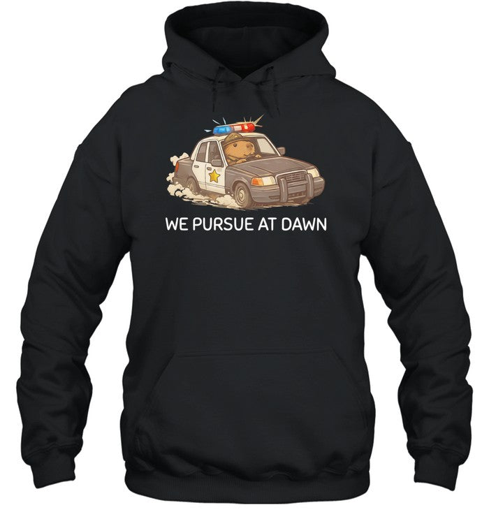 Capybara Police Officer We Pursue at Dawn Unisex T-Shirt