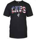 Cavs Cleveland Cavaliers American Flag Basketball Unisex T-Shirt