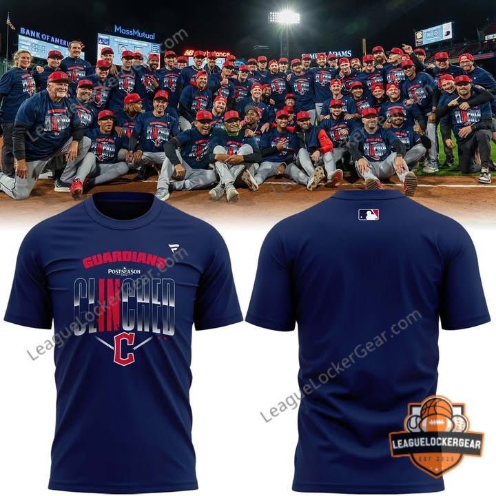 Cleveland Guardians Postseason Clinched 2026 T-Shirt