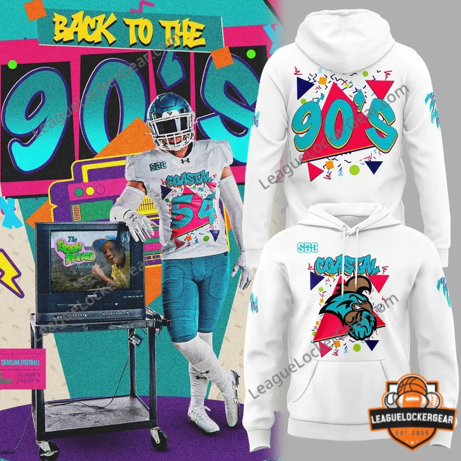 Coastal Carolina Chanticleers Back to the 90s Hoodie
