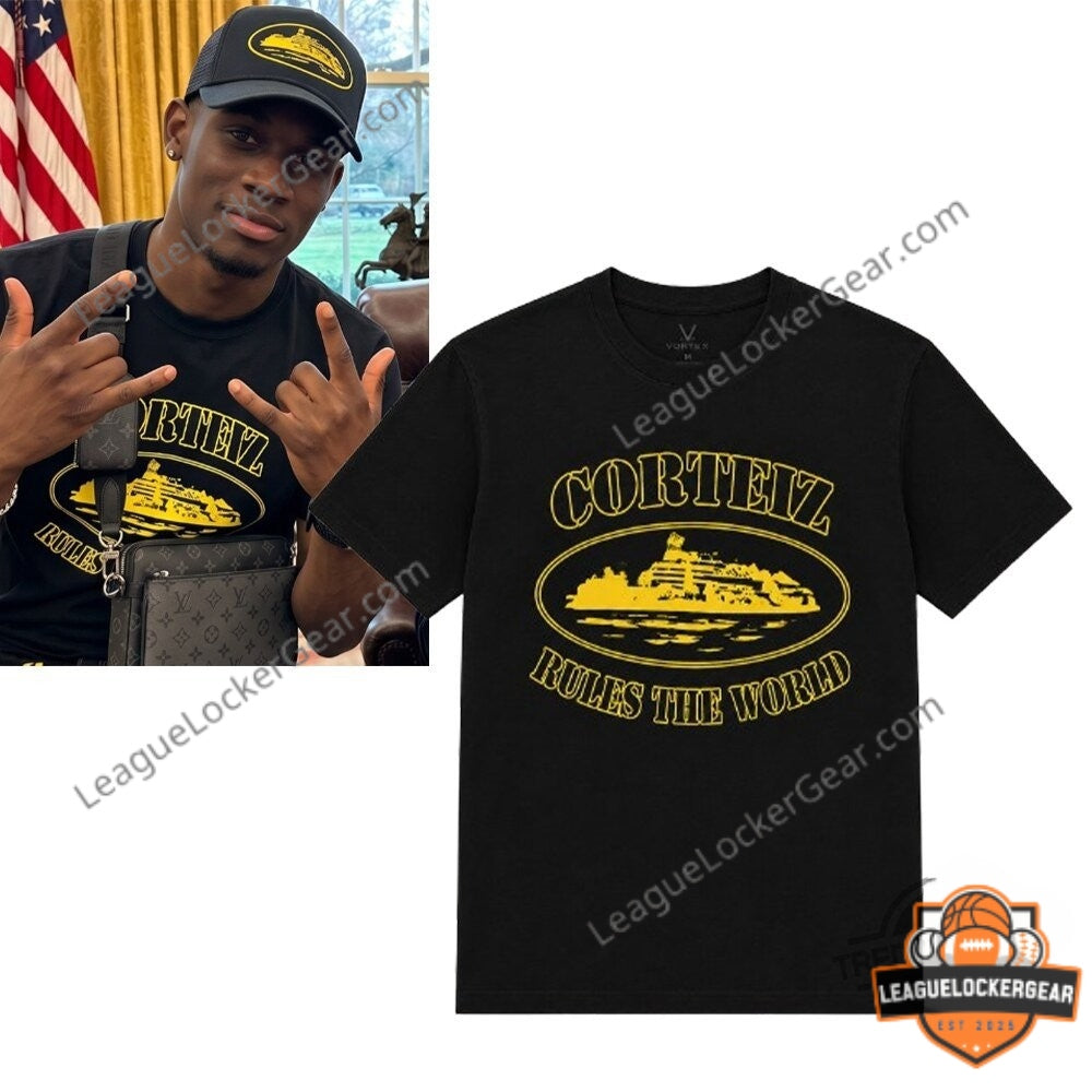 Folarin Balogun Corteiz Rules The World T-Shirt and Cap