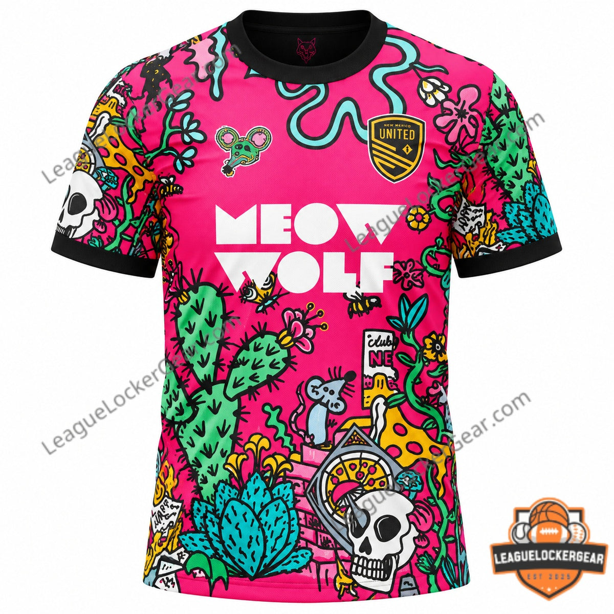 Custom New Mexico United Meow Wolf Football Jersey