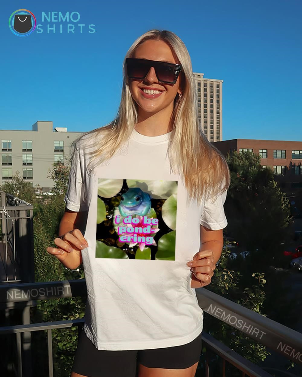 Frog I do be pond-ering shirt