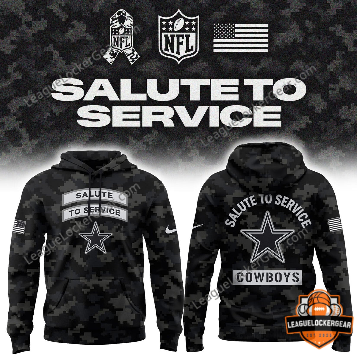 Dallas Cowboys Salute to Service 2026 T-Shirt