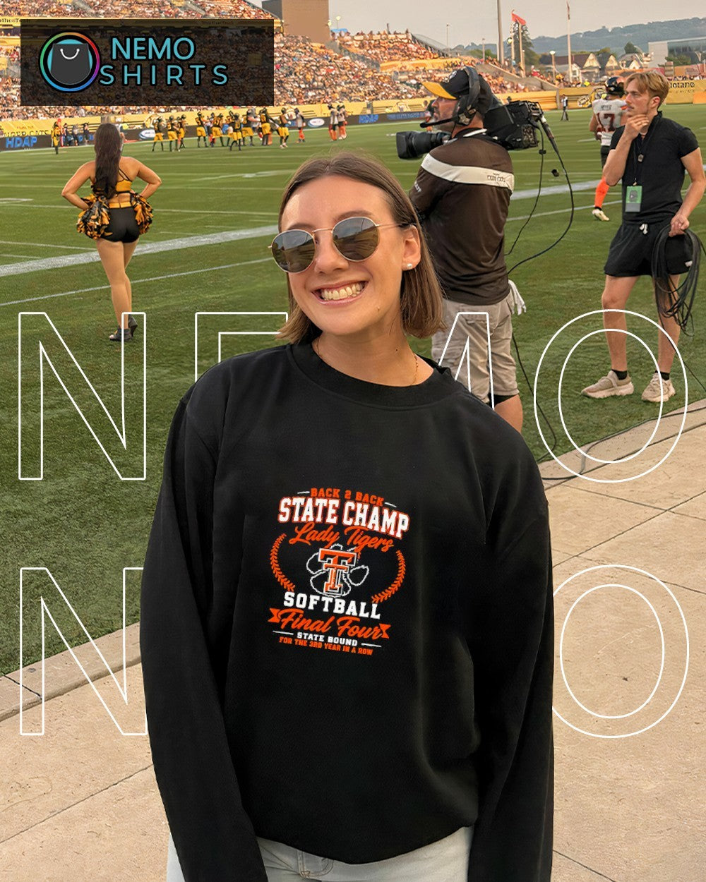 Lady Tigers back 2 back state champ softball final four shirt