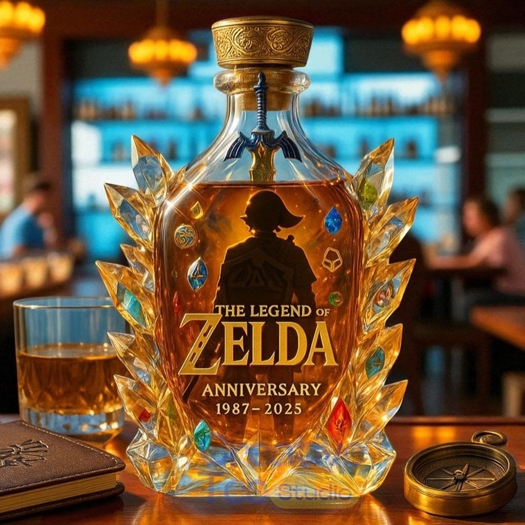 The Legend of Zelda 38th Anniversary Limited Edition Whiskey Bottle