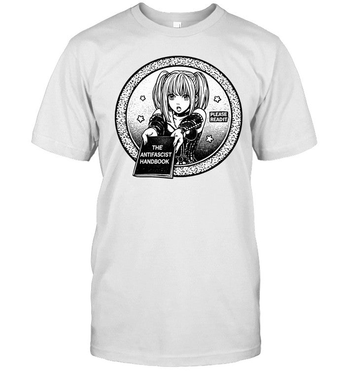 Deathnote please read it the antifascist handbook Unisex T-Shirt