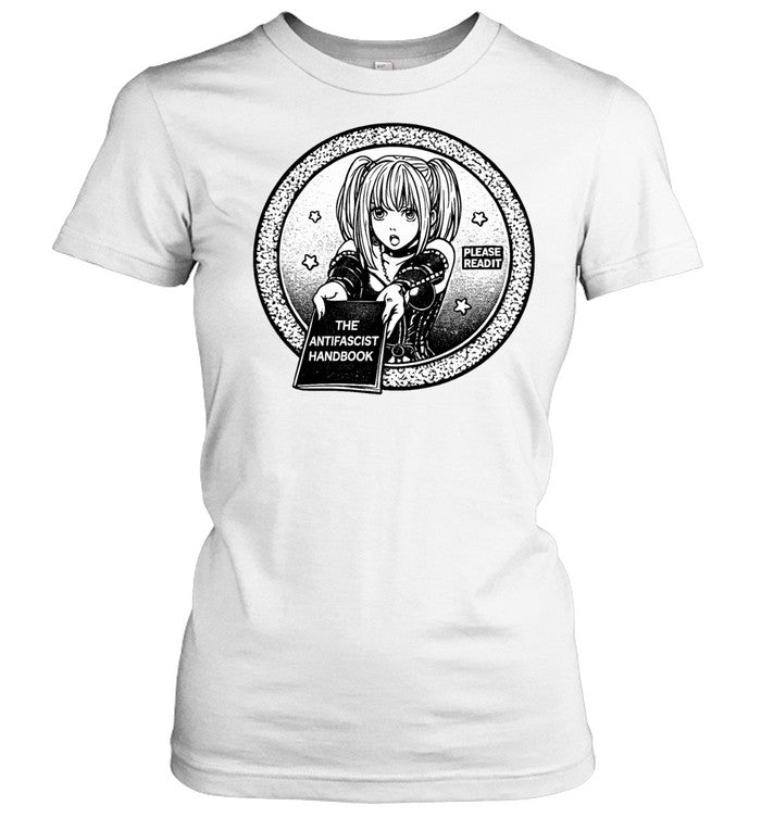 Deathnote please read it the antifascist handbook Unisex T-Shirt