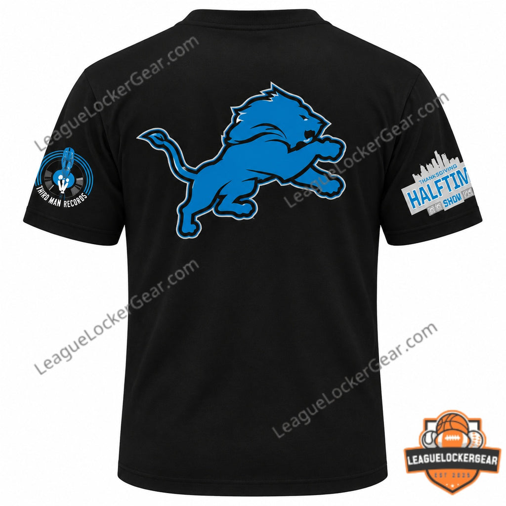 Detroit Lions Thanksgiving Halftime Show with Jack White T-Shirt