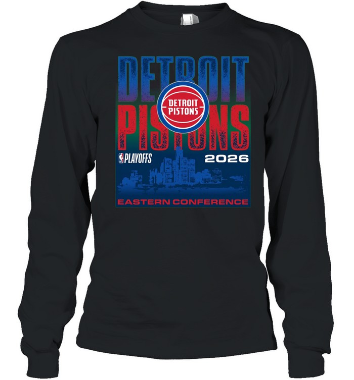 Detroit Pistons Playoffs 2026 Skyline Eastern Conference Unisex T-Shirt