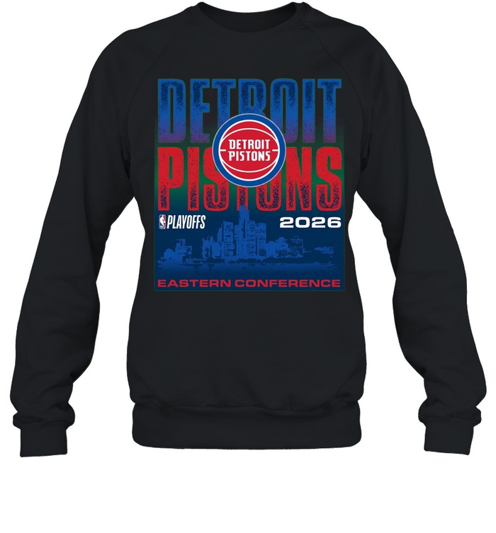 Detroit Pistons Playoffs 2026 Skyline Eastern Conference Unisex T-Shirt