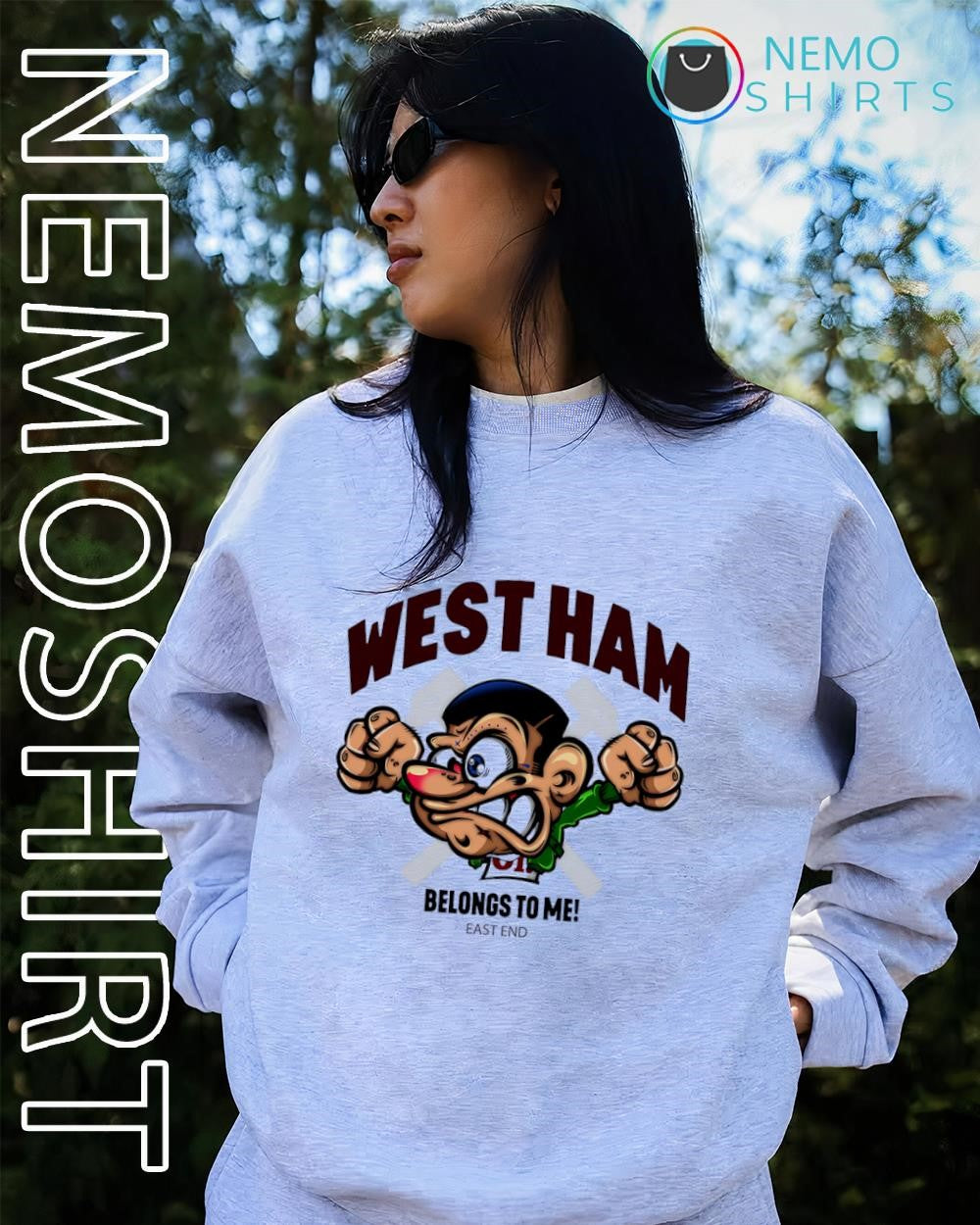 West Ham United football club belongs to me east end shirt