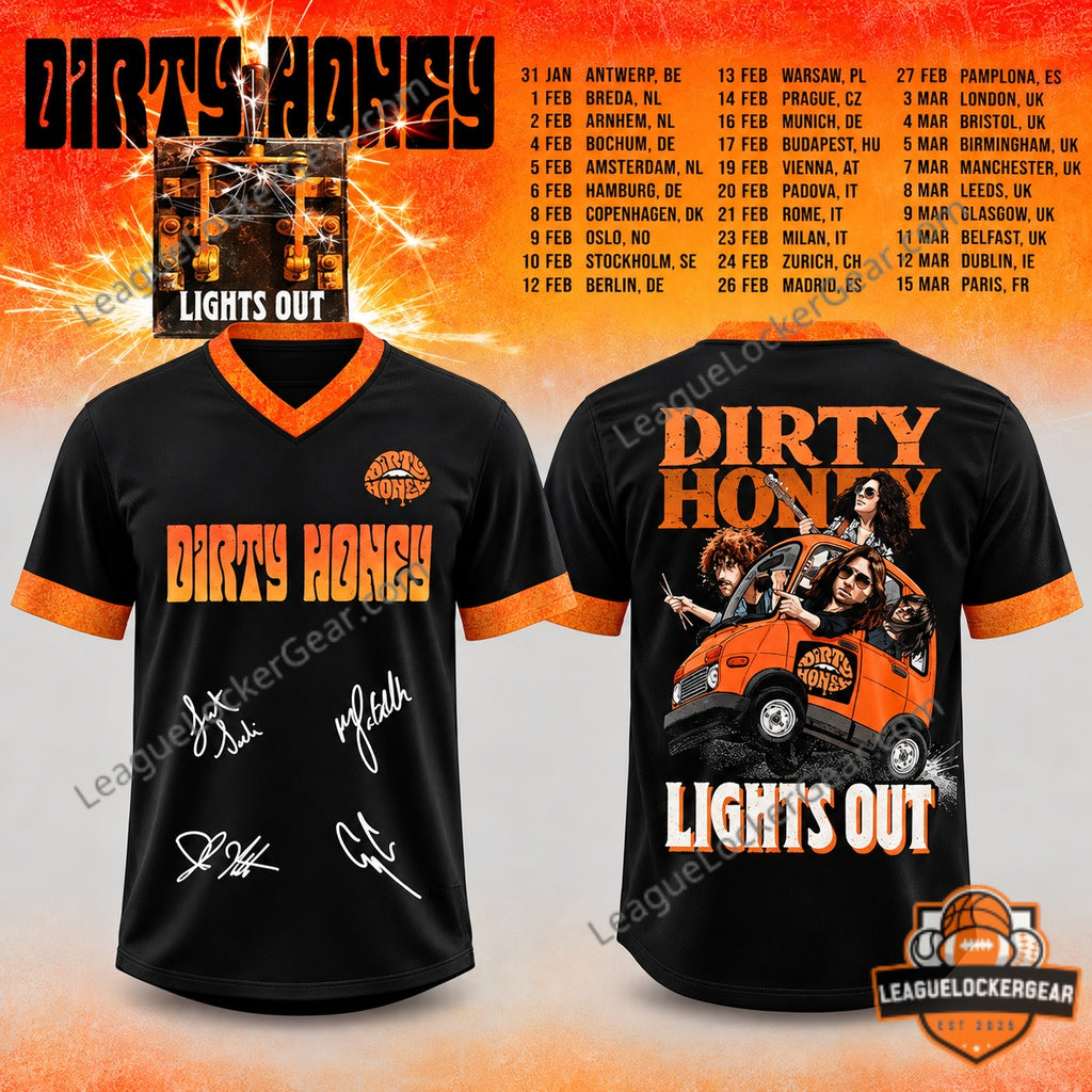 Dirty Honey Lights Out Football Jersey