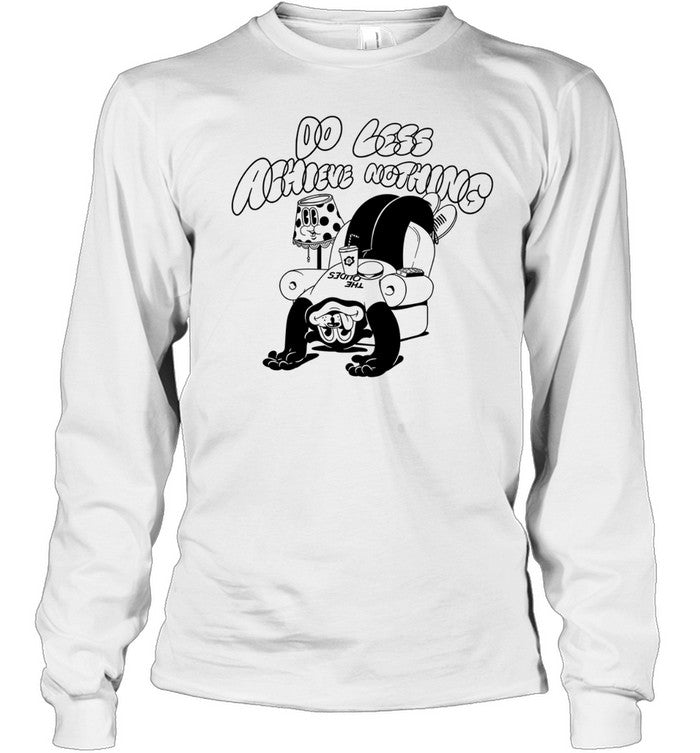 Do Less Achieve Nothing Funny Lazy Retro Cartoon Character Couch Slacker Unisex T-Shirt